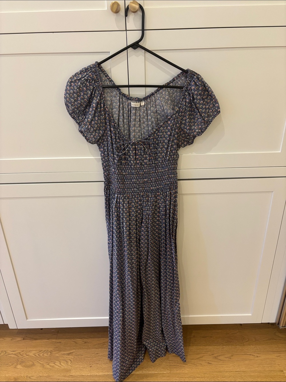 Doen Navy Blue Floral Maxi Dress